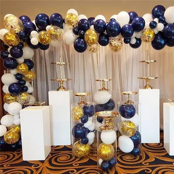 

101pcs Navy Blue Gold Balloon Garland Arch Kit Happy Birthday Party Decoration DIY Balloon Garland for Wedding Anniversary Party