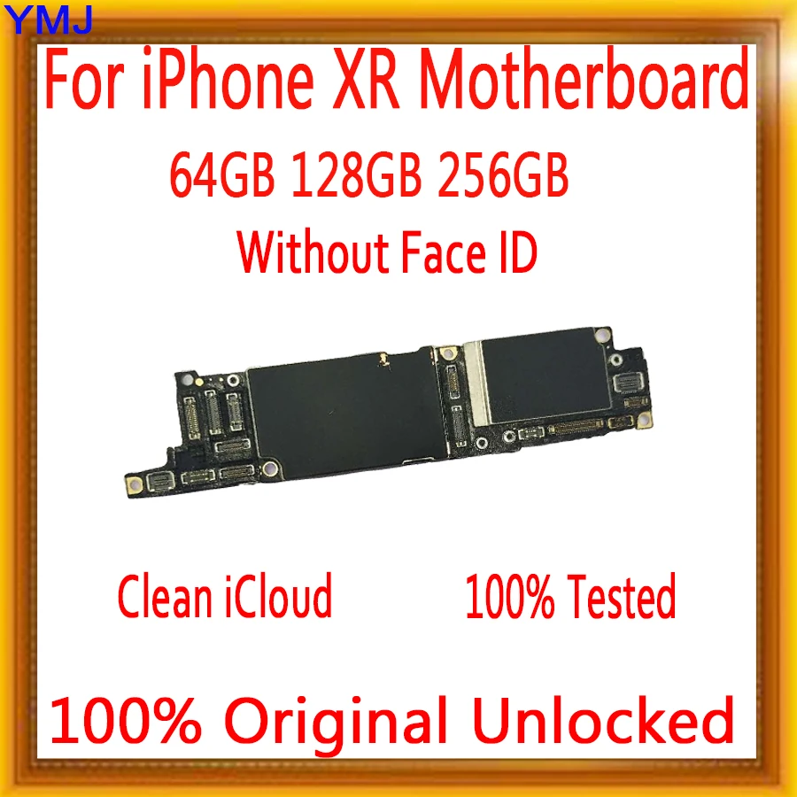 Заводская Разблокировка для iPhone XR материнская плата 64 Гб 128 ГБ 256 ГБ для iPhone XR материнская плата с лицом ID/без лица ID