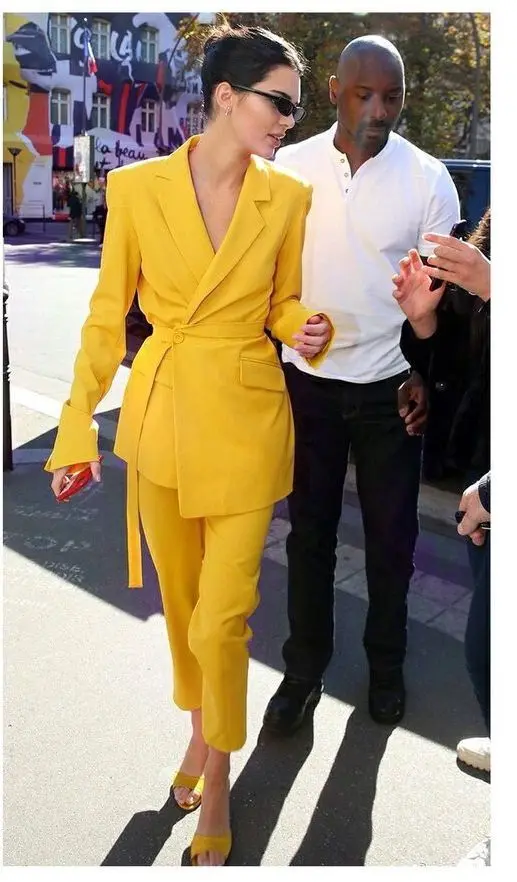 New Women Summer Sexy yellow v neck long sleeve Bandage Bodysuit Celebrity party Bandage Jumpsuit wholesale