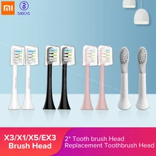 Xiaomi Soocas X3 X1 X5 So White EX3 звуковая электрическая зубная щетка головки оригинальные сменные головки для зубной щетки насадка для зубной щетки s 2 шт Xiaomi Soocas X3 X1 X5 So White EX3 звуковая электрическая зубная щетка головки оригинальные сменные головки для зубной щетки насадка для зубной щетки s 2 шт