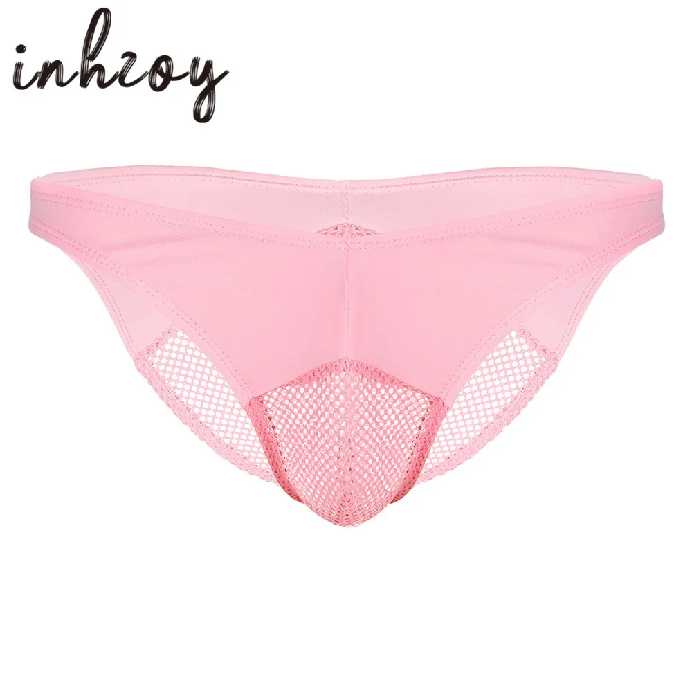 Для мужчин Трусики с низкой талией сексуальное женское белье гей стеллаж для