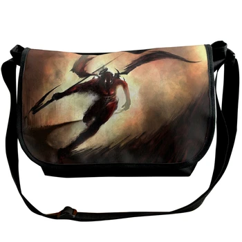 

Huanxiang_yishu-022 Fashion Solid Canvas Messenger Satchel Bags Buckle Casual Portable Shoulder Bag