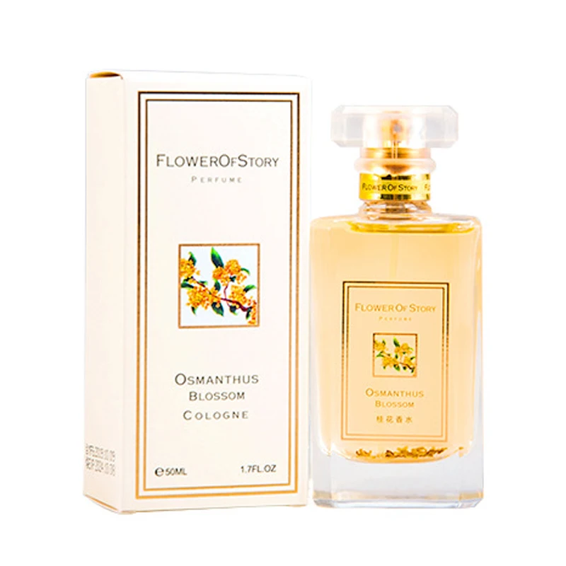 

50ml original lady perfume flower story osmanthus lady perfume lasting fragrance gift box packaging perfume