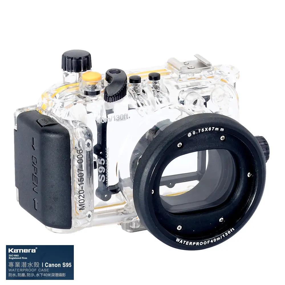 Водонепроницаемый подводный Корпус Камера чехол для Canon Powershot S95 объектив WP-DC38