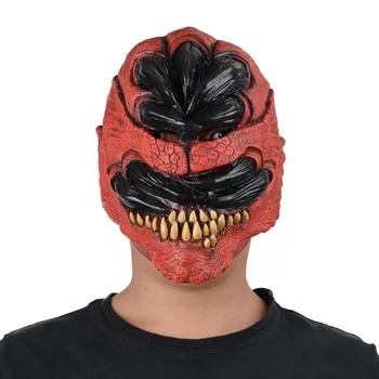 

Party Dress Up Masquerade Festival Decor Latex Halloween Face Cover Horror Magic Claw Zombie Headgear Cosplay Costume Soft
