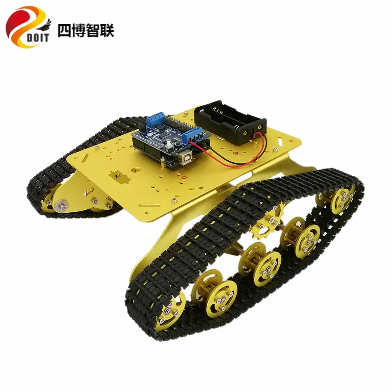 SZDOIT Wi-Fi/ручка управления металлический RC робот танк шасси комплект espduклассический контроль с TS300 гусеничный Автомобиль DIY для Android