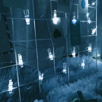 

USB/Battery Operated LED String Lights Photo Clip Fairy Garland For Christmas Wedding New Year Party Decoration Holiday Lights