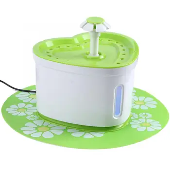 

Cats Water Dispensers Pet Cat Automatic Water Fountain with LED Lights and Pad USB Interface Cat Pet Food Drinker Water Feeder