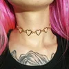 Hollow Heart Link Chain Choker Necklaces for Women Golden Necklace Statement Chain Necklace Jewelry Party Gift Girls ► Photo 2/6