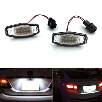 

Marlaa 2X Car LED License Number Plate Light Lamp 12V LED White Light fit For Acura TL TSX MDX Honda Civic Accord