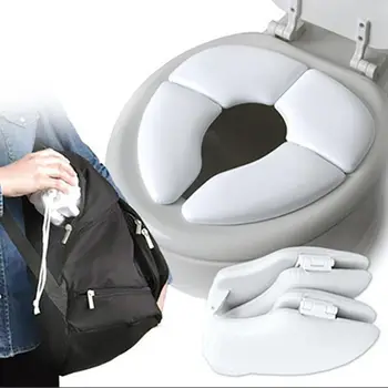 

Toilet Seat Folding Non Slip Toilet Pads Portable Reusable Toilet Training Seat For Kids Lt