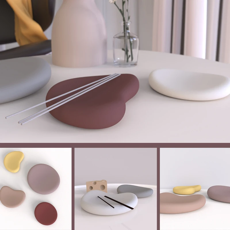 Creative Simple Shape Design Concrete Bracket Tray Silicone Mold