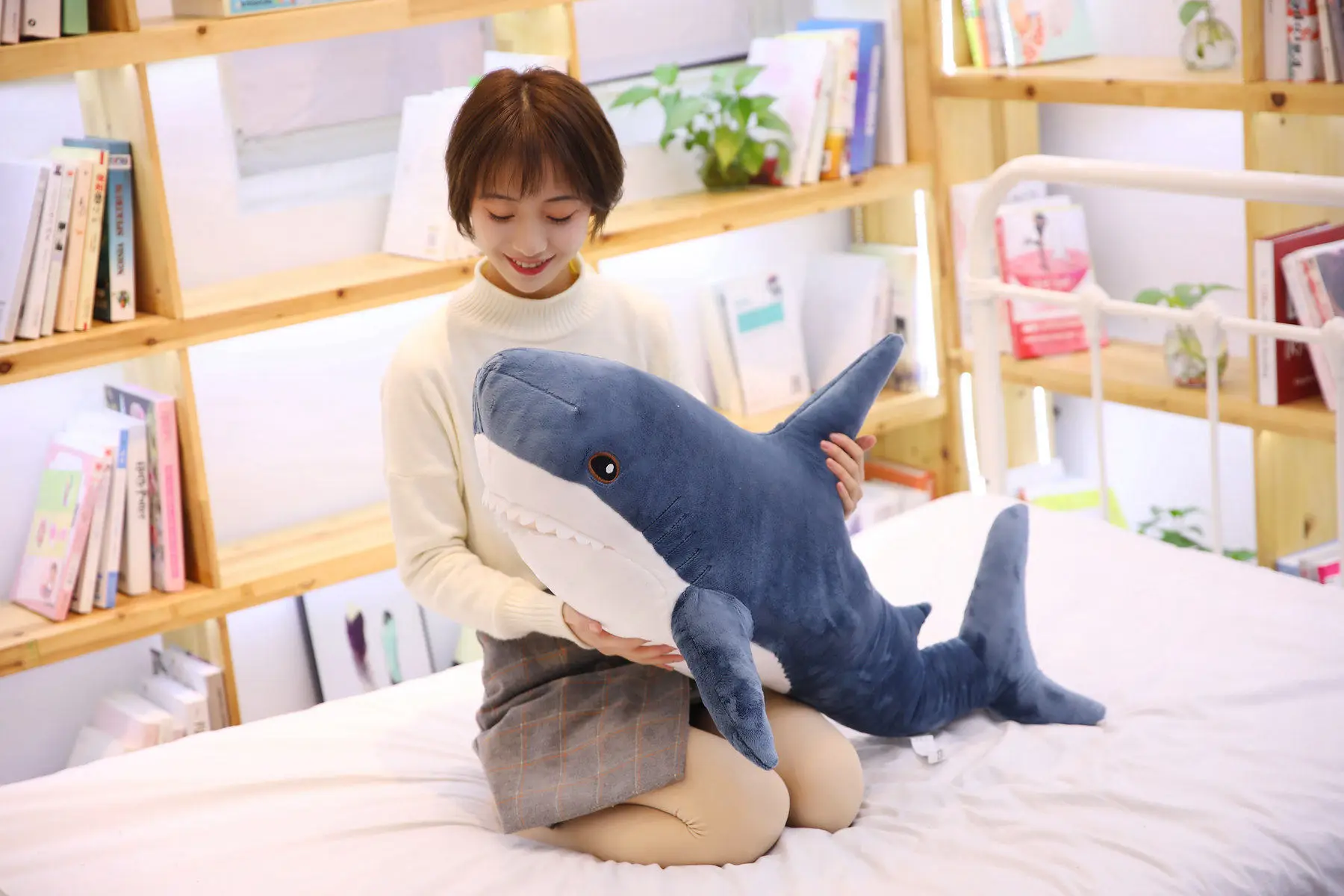 100 см плюшевые игрушки мягкая игрушка милая большая акула детские куклы подушка