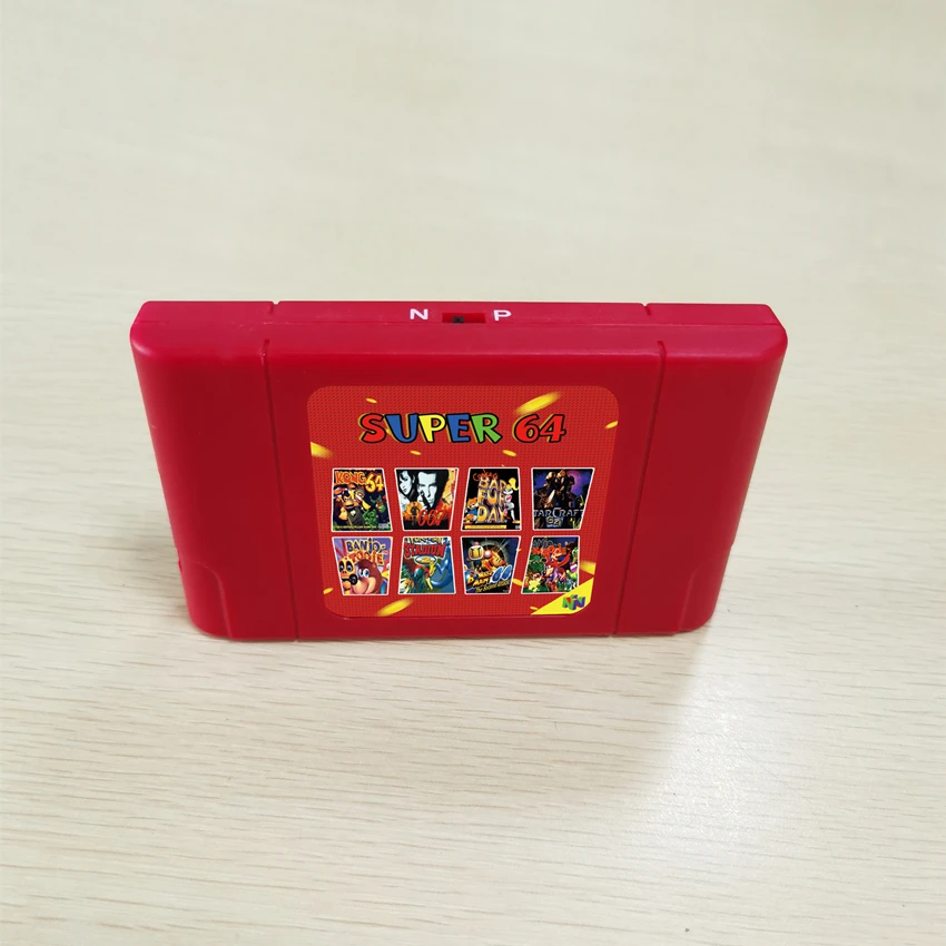 

Super 64 Bit Retro 300 in 1 Game Card For N64 video Game Console Region Free NTSC and PAL Game Cartridge