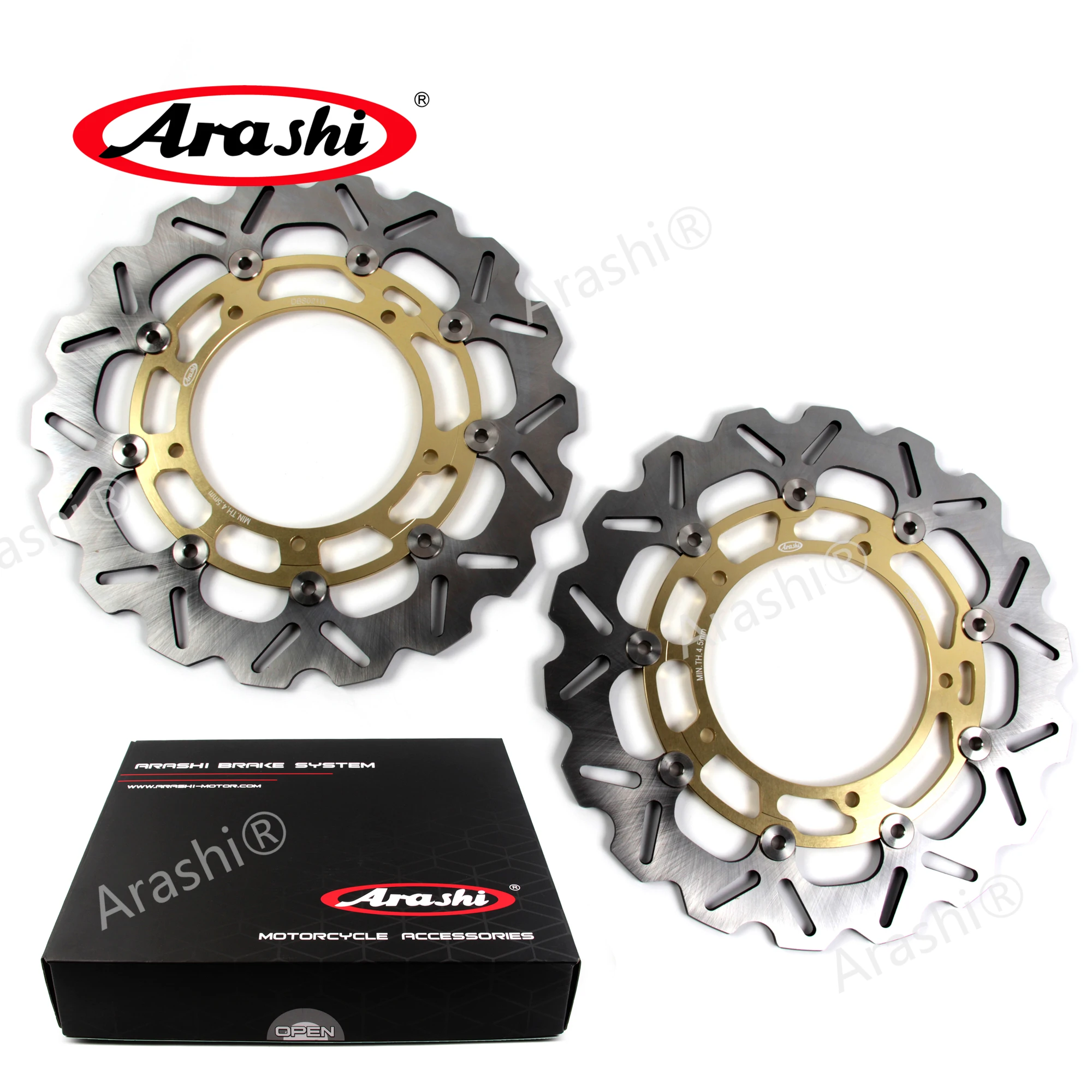 Араши 1 пара для YAMAHA YZF R1 2007 2014 CNC плавающие передние тормозные диски 1000 2008 2009 2010 2011