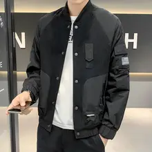 Men's Coat Spring and Autumn 2021 New Fashion Trend Autumn and Winter Knitted Coat Baseball Suit Pilot Jacket Men's Wear