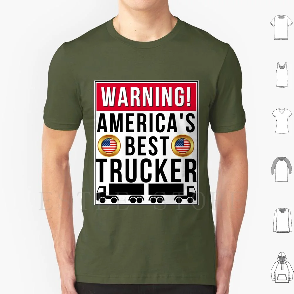 Warning America'S Best Trucker Trucker Truck Driver Maglione Con Cappuccio Iphone Samsung Phone Case Coffee Mug Tablet Case