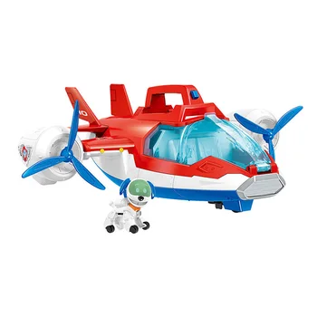 

Paw Patrol Dog Deformation aircraft Mission Music Base Bus Sliding Dog Rescue Team Toy Set Anime Action Figures Model Kids Toys