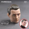 Escultura de cabeza masculina a escala 1/6, 2 estilos, agujero pequeño, pegamento suave, apto para cuerpo de figura de acción, 12 pulgadas, NB03/NB06 ► Foto 3/6