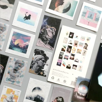 

50 pcs/pack The Postmodern Washi Stckers Set DIY Sticker Diary Decorative Stationery Scrapbooking School Office