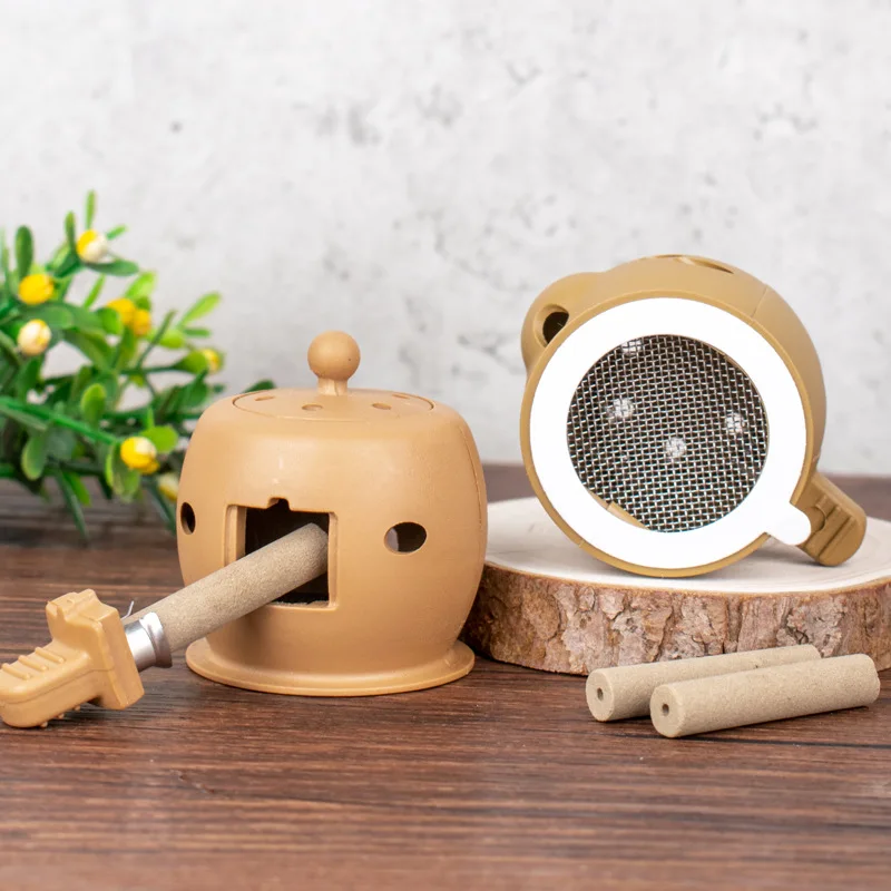 Moxibustion Box Moxa Sticks Mini Mugwort Tube Burner Acupuncture Therapy Point Body Warm Massage Heating Treatment Pain Relief