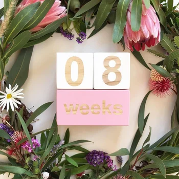 

3Pcs Nordic Style Wooden Numbers Letters Solid Wood Blocks For Nursery Bedroom Photo Shoot Decor Newborn Keepsake Gift