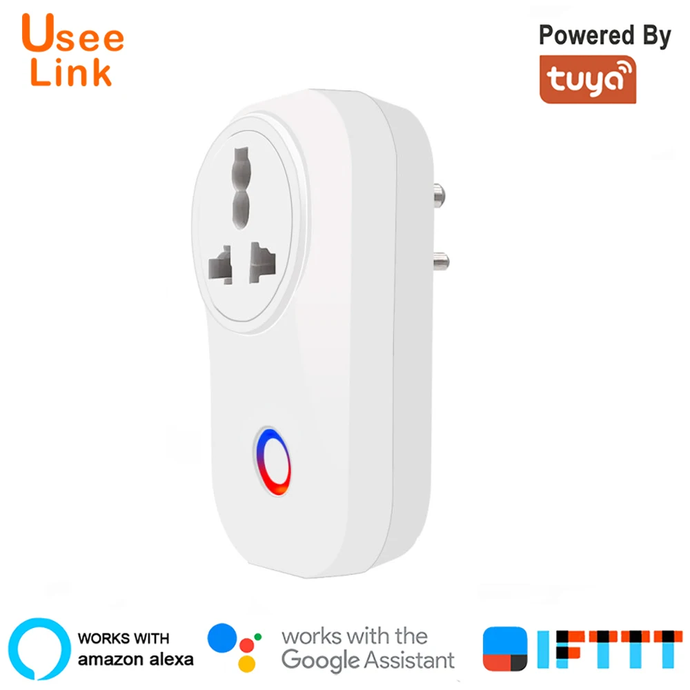 Usee Link Smart Socker power Plug WiFi умная розетка в 10А/16А мощность ed By Tuya работа с Alexa Google Home Mini IFTTT