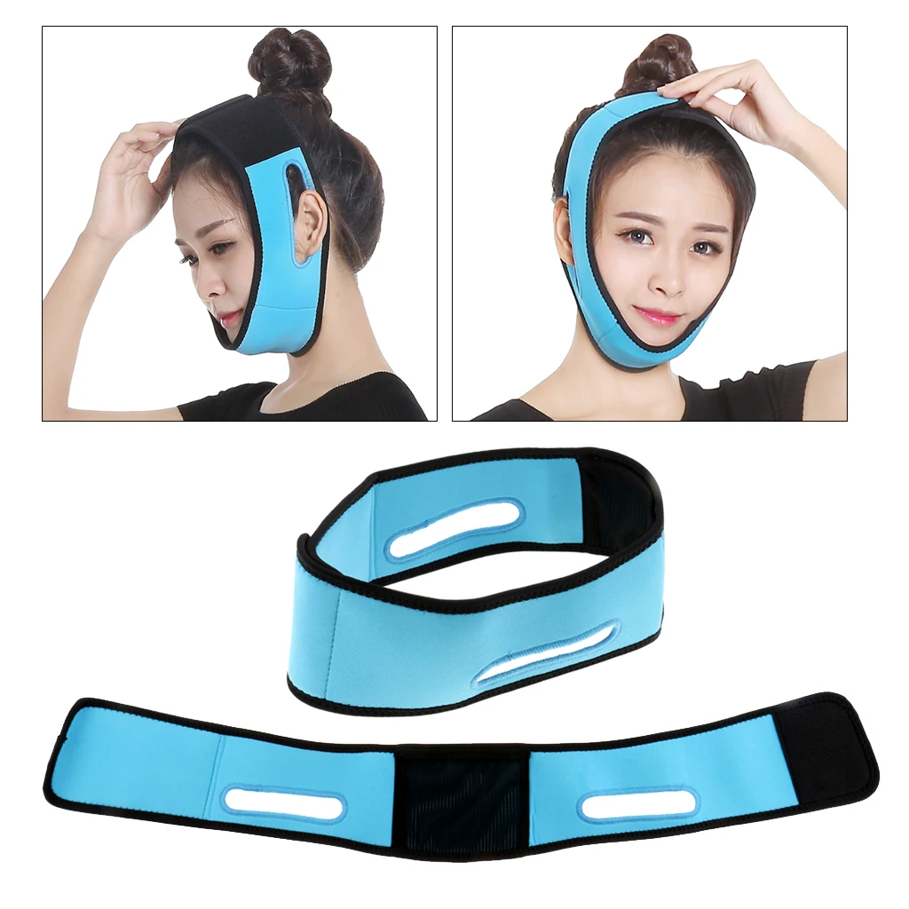 2 Elastic Face Shaper Belt V Line Slimming Half Strap Slimmer Slim Band Lift | Красота и здоровье