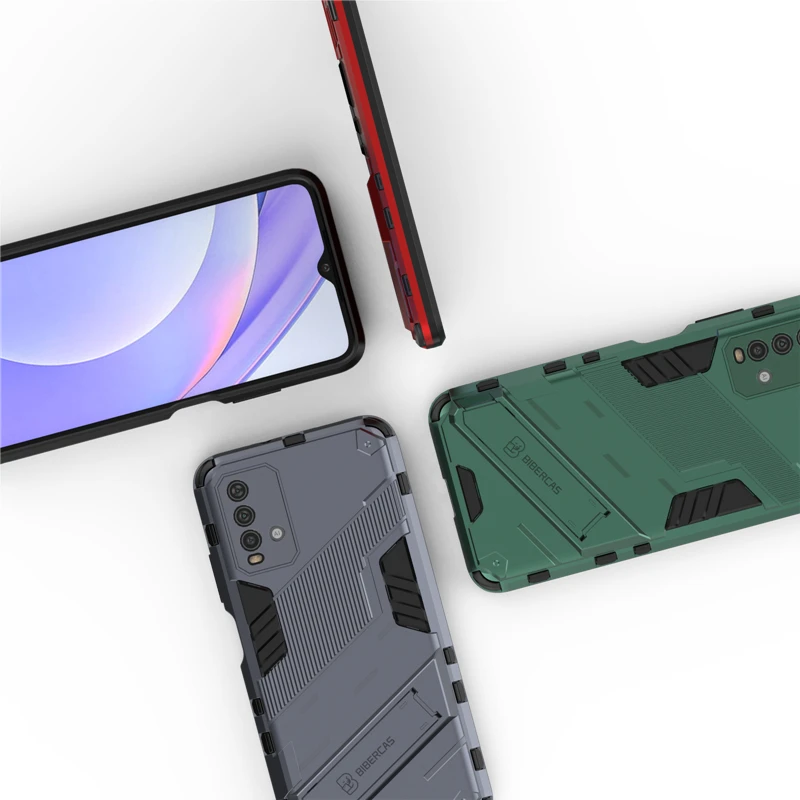 Funda con soporte magnético para Xiaomi Redmi 9AT, armadura