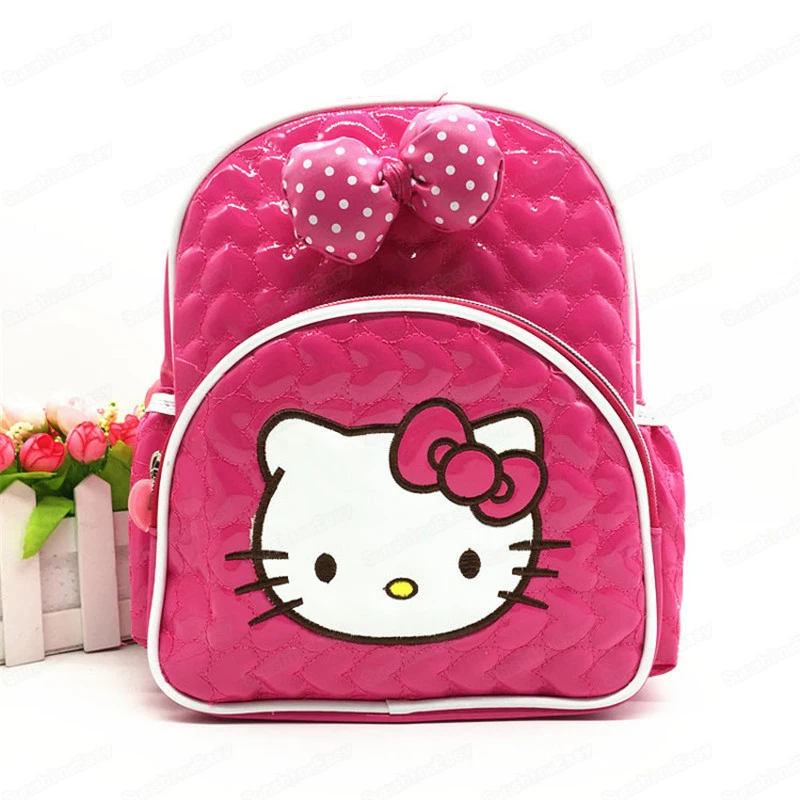 Детский мини-рюкзак HELLO KITTY, женская сумка на одно плечо из искусственной кожи, Многофункциональный маленький рюкзак для девочек, Женский студенческий рюкзак