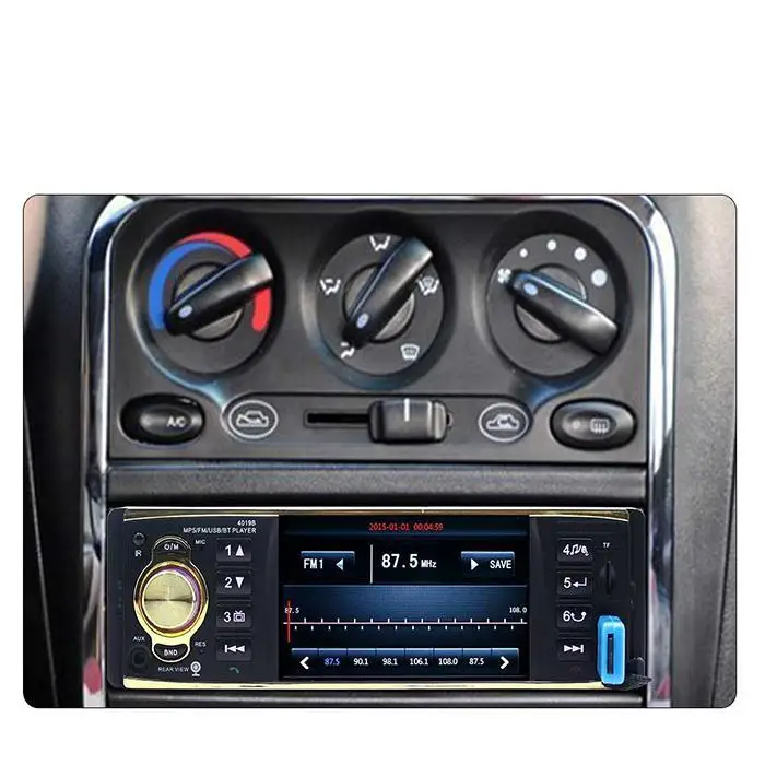 Автомобильный 4 в HD MP5 плеер светодиодный RMVB/RM/AVI/MPG/MKV и т. д. черный Bluetooth 5 м ниже Hands-free автомобильный MP3 радио 90 дБ