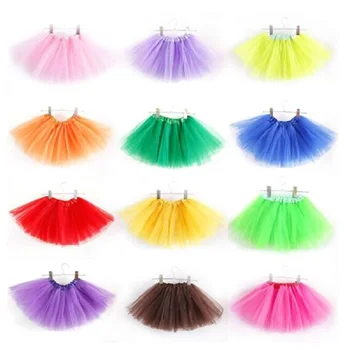 

Girl Children's Dance ballet Puff skirt stage Clothes Practice Clothes bust veil ballet dress 2
