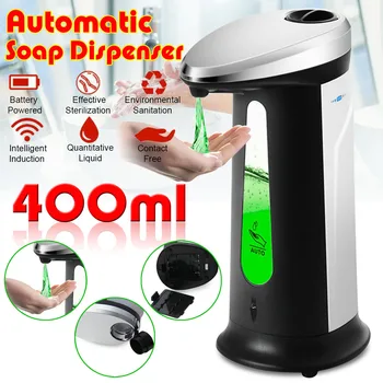 

NEW 400ML Automatic Liquid Soap Dispenser Smart soap dispensador Touchless ABS soap Dispenser for Kitchen Bathroom