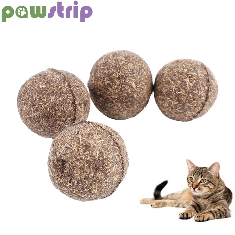 pawstrip 1pc Catnip Cat Toys Diameter 3cm Ball Safety Healthy Pet Treats Nutrition Gel Energy Toy for Kitten | Дом и сад