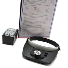 3 набора многофункциональных пчеловодческих инструментов для пчеловодства на головке с несколькими увеличительными стеклами, зеркальный светодиодный светильник с увеличенными линзами