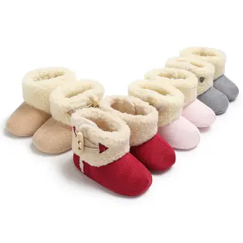 

Newborn Baby Boots Fashion Toddler Boy Girl Snow Boots Winter Warm Fur Crib Shoes Booties For Girls Prewalker Casual Snow Shoes
