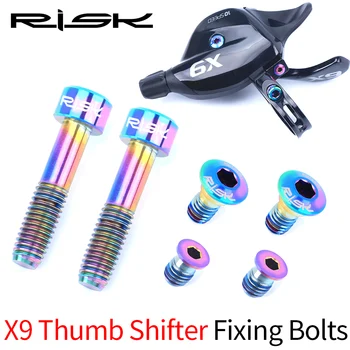 

RISK Bike Bicycle Thumb Shifter Derailleur Lever Fixing Bolts Screw Set Unit for SRAM GX/GX Eagle/X9/X01/X01 Eagle/XX1/XX1 Eagle