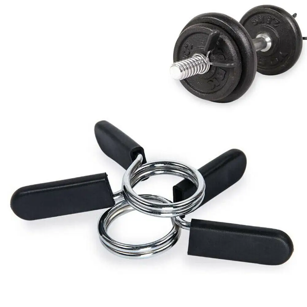 1 Pair Barbell Weight Lifting Bar Dumbbell Lock Clamp Spring Collar Clips Dedicated Spring Clip