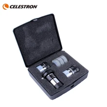Celestron-KIT de accesorios de ASTROMASTER, incluye 2 lentes barlow de 6mm, Ploss, 15mm, Kellner Eyepiece #25 # 80A, filtro de Luna