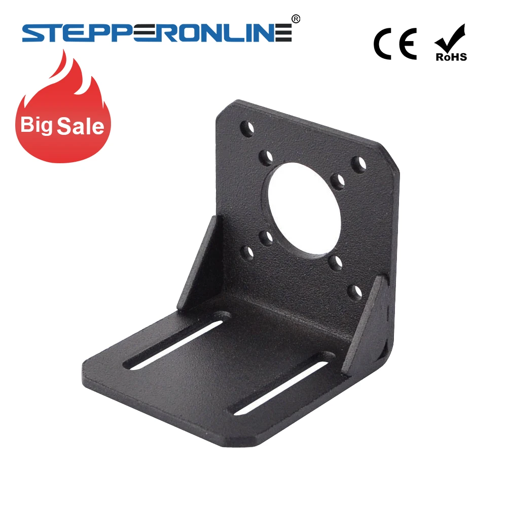 

Nema17 Mounting L Bracket Alloy Steel Nema 17 Stepper Motor Bracket 42 Motor Mounting Bracket for CNC 3D Printer