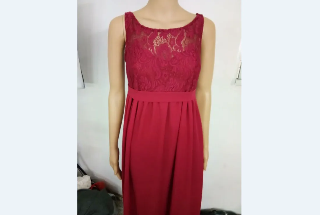 Wine Red Sleeveless Goocheer/платье для беременных и мам; реквизит для фотосъемки женщин; Одежда для беременных; кружевное платье для фотосъемка беременных; одежда - Цвет: Wine Red Sleeveless