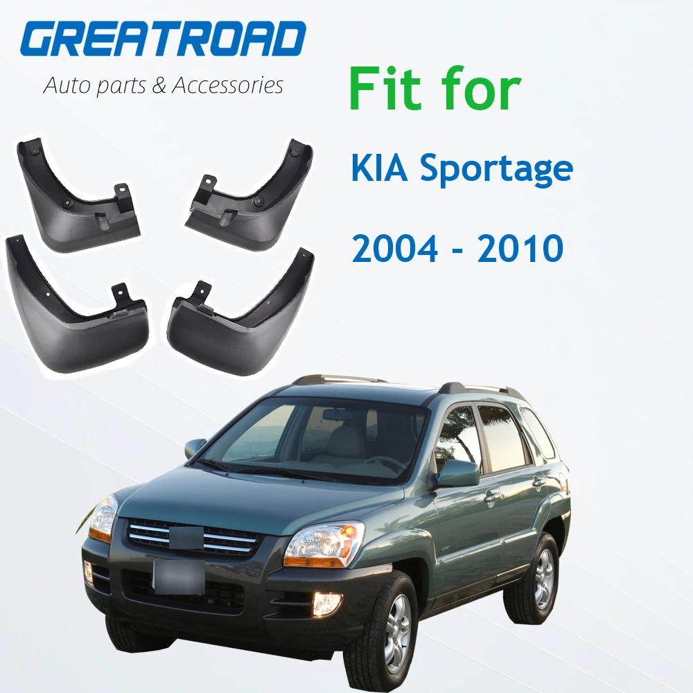Литые автомобильные брызговики для Kia Sportage 2004 2005 2006 2007 2008 2009 2010 от