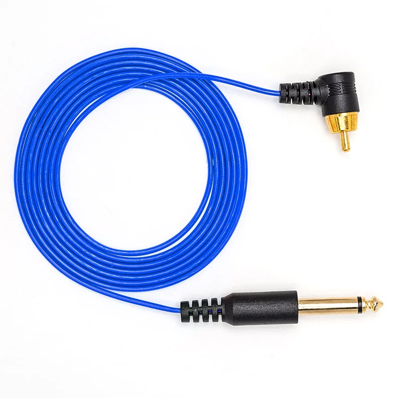 Татуировки RCA Клип шнур тонкий кабель с угловой RCA разъем для татуировки питания
