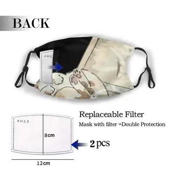 

protective mask with filter Sleeping Cat Kitten Animal anti dust PM2.5 reuse adult teen child girl