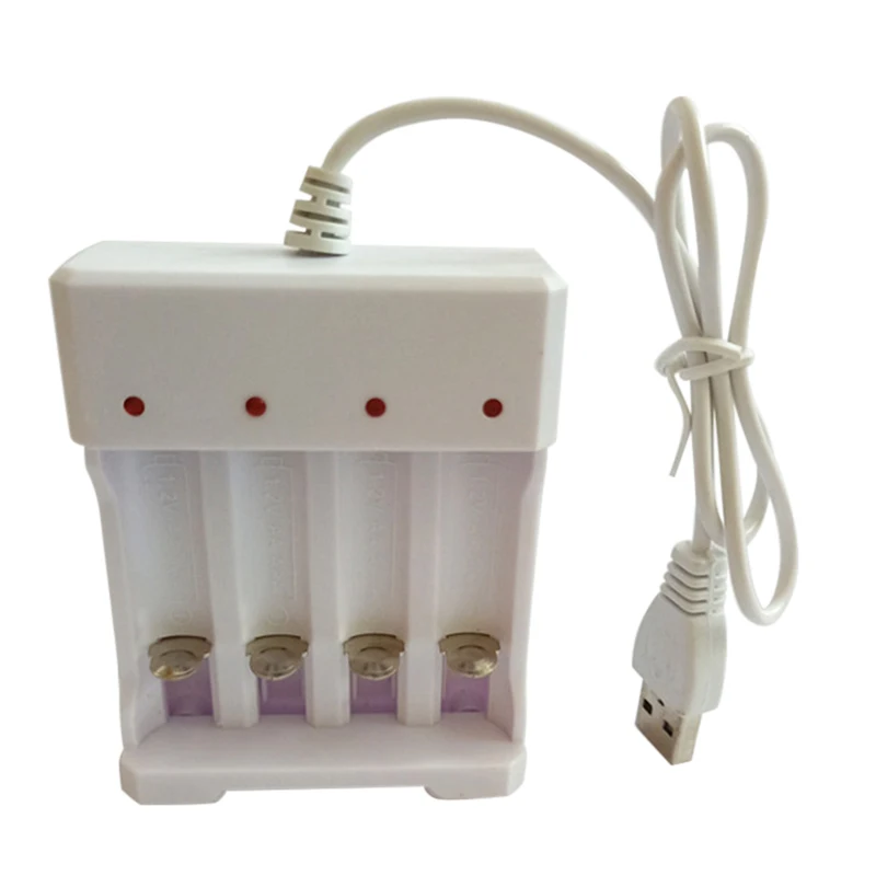 USB Output Battery Charger 4 Slots Universal for AA/AAA Batteries Quick Charging Tools UY8 | Электроника