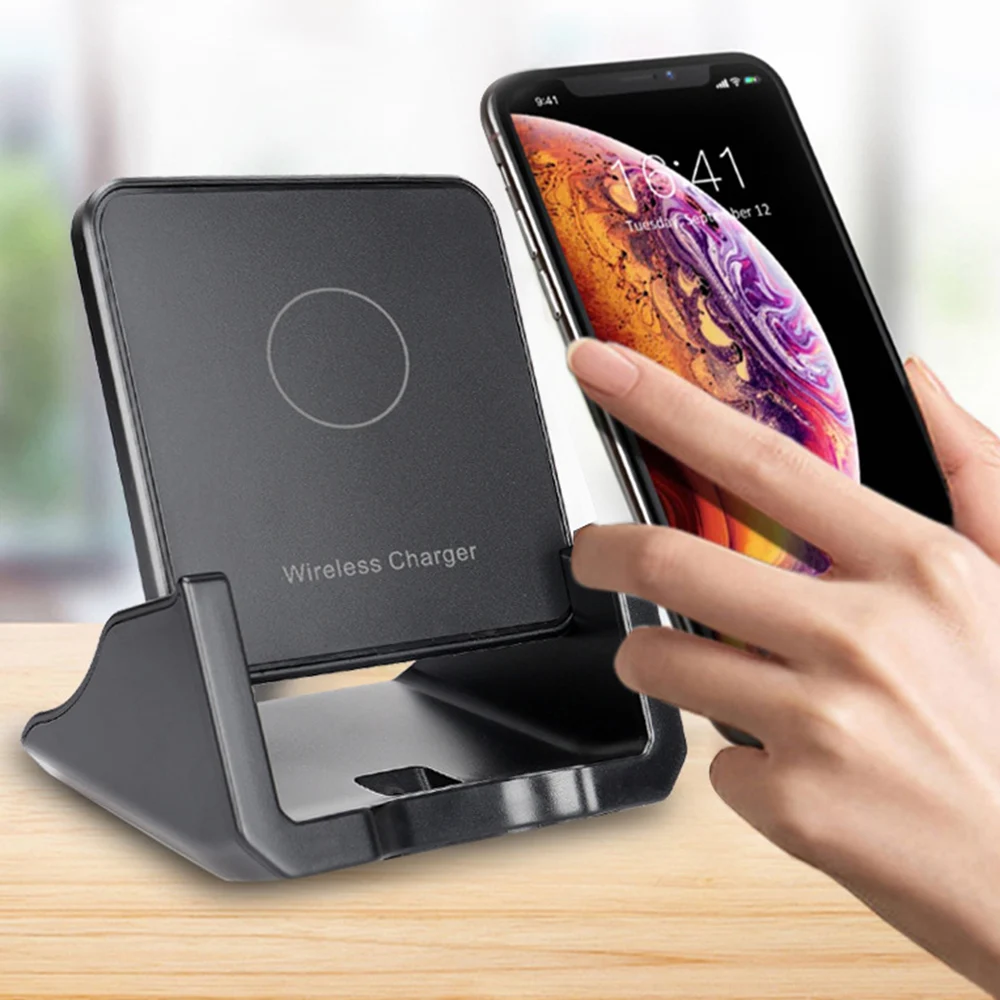 Draadloos oplaadstation voor iPhone 12PRO MAX XR 8 11 12 10W Desktop snellaadstation Draadloze oplaadstandaard_voghion.com