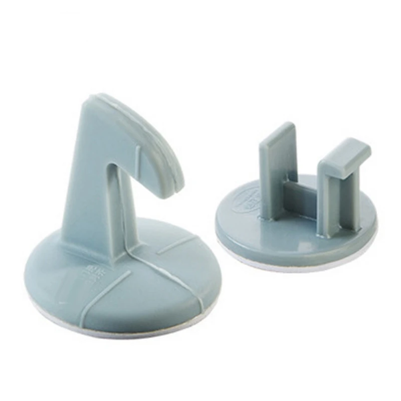 1 PCS Household Door Stop Door Handle Crash Pad Set Creative Silicone With Hook Wall Cushion Pad Home Door Anti-Flip Pad - Цвет: B