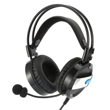 

New Wired Gaming Headset Deep Bass Game Earphone Computer Headphones with Microphone LED Light Headphones for PC Laptop Computer