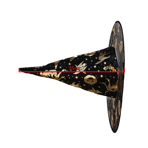 Halloween Articles Ball Performance Cosplay Witch Mantle Accessories Wizard Hat Magic Hat Gauze Cap Witch Cap
