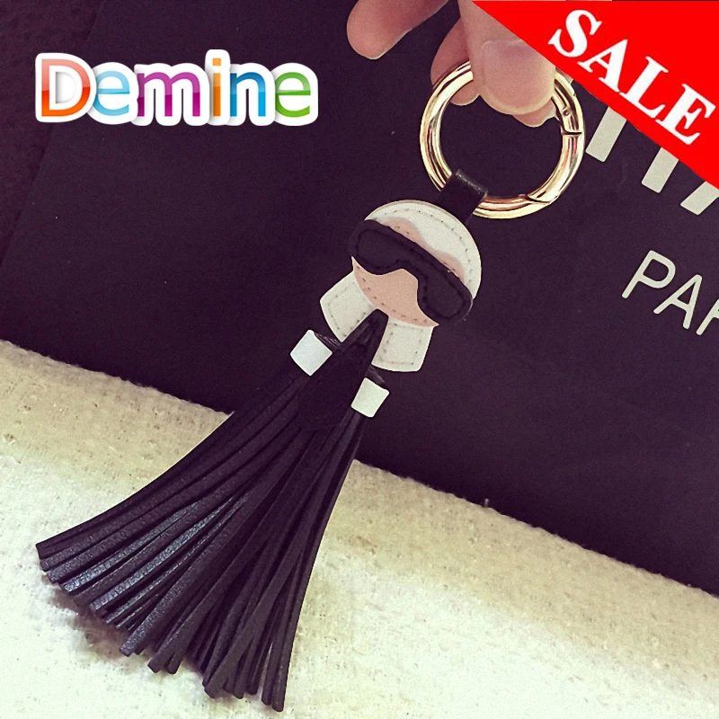

Ladies Cute Keychain Wallet Little Bug Car Keychain Tassel Bag Charm Leather Keychain Shoe Accessories